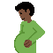 Pregnant Man- Dark Skin Tone emoji on Twitter